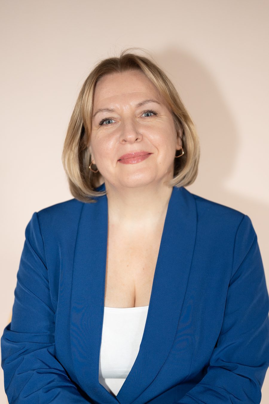 Nadiia Mikhei smiling